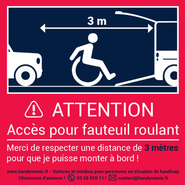 Le nouveau sticker pour le respect des places handicapées !